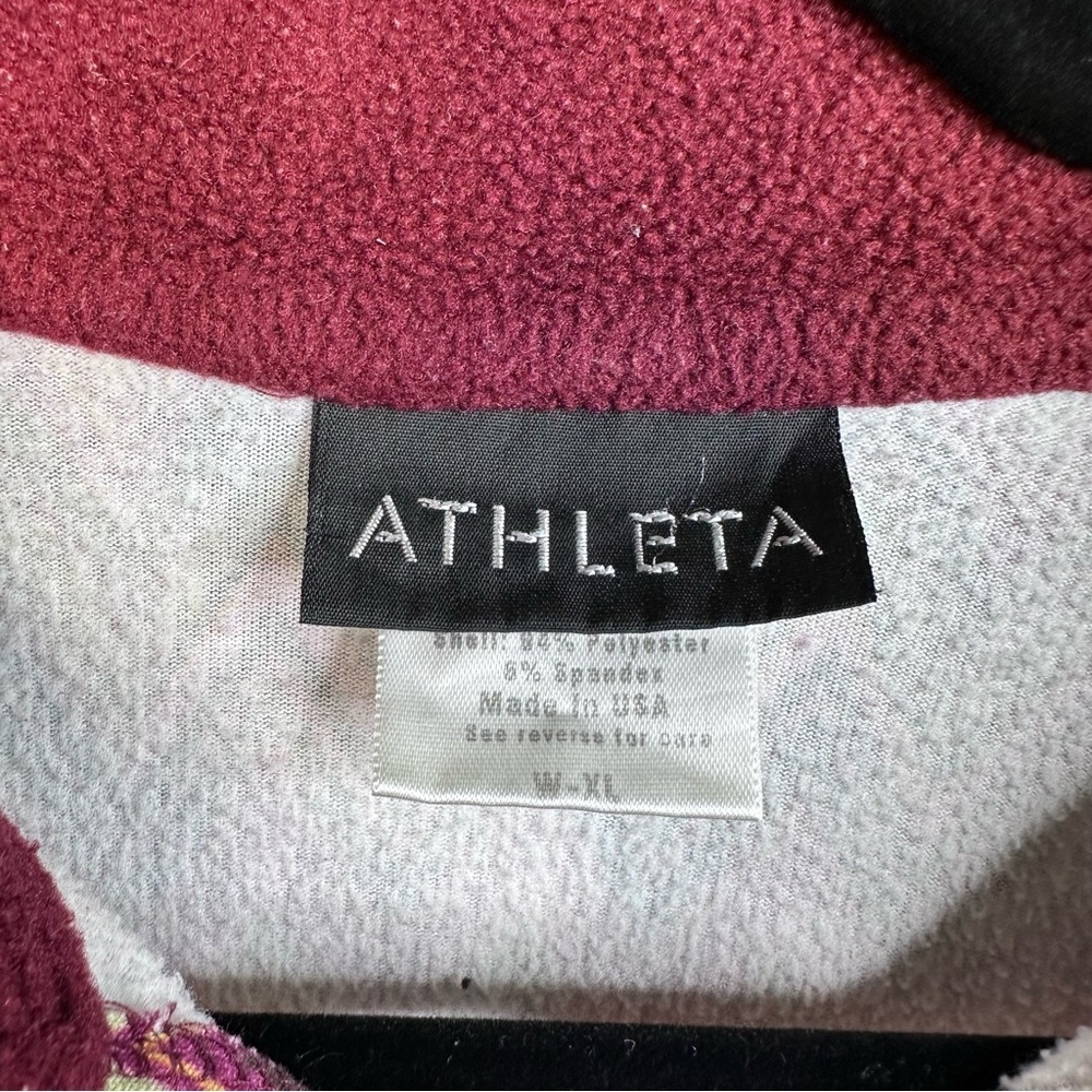 Athleta multicolor zigzag quarterzip sweater‎ - image 4